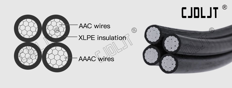 PE Insulation ABC twist cable