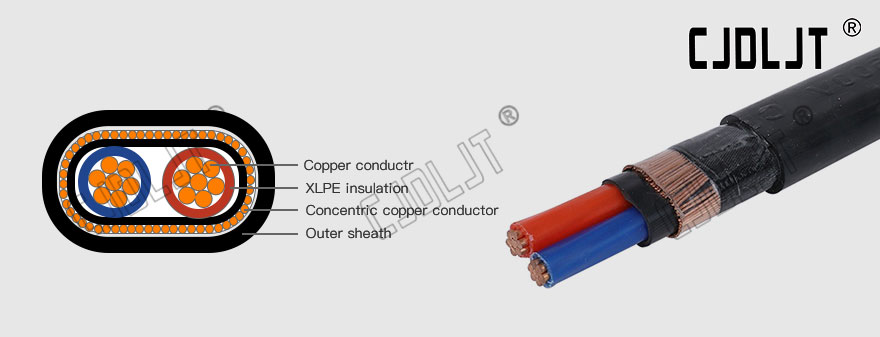 3 Core Copper Concentric Cable