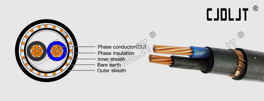 3 Core Round Copper Concentric Cable